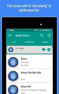 Disco Music Radio android App screenshot 1